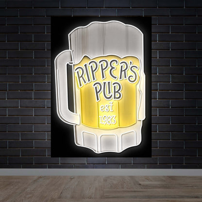 RIPPER'S PUB | Double-sided - Premium Neon Artwork