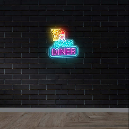 Grit's Diner  - Premium Neon Artwork