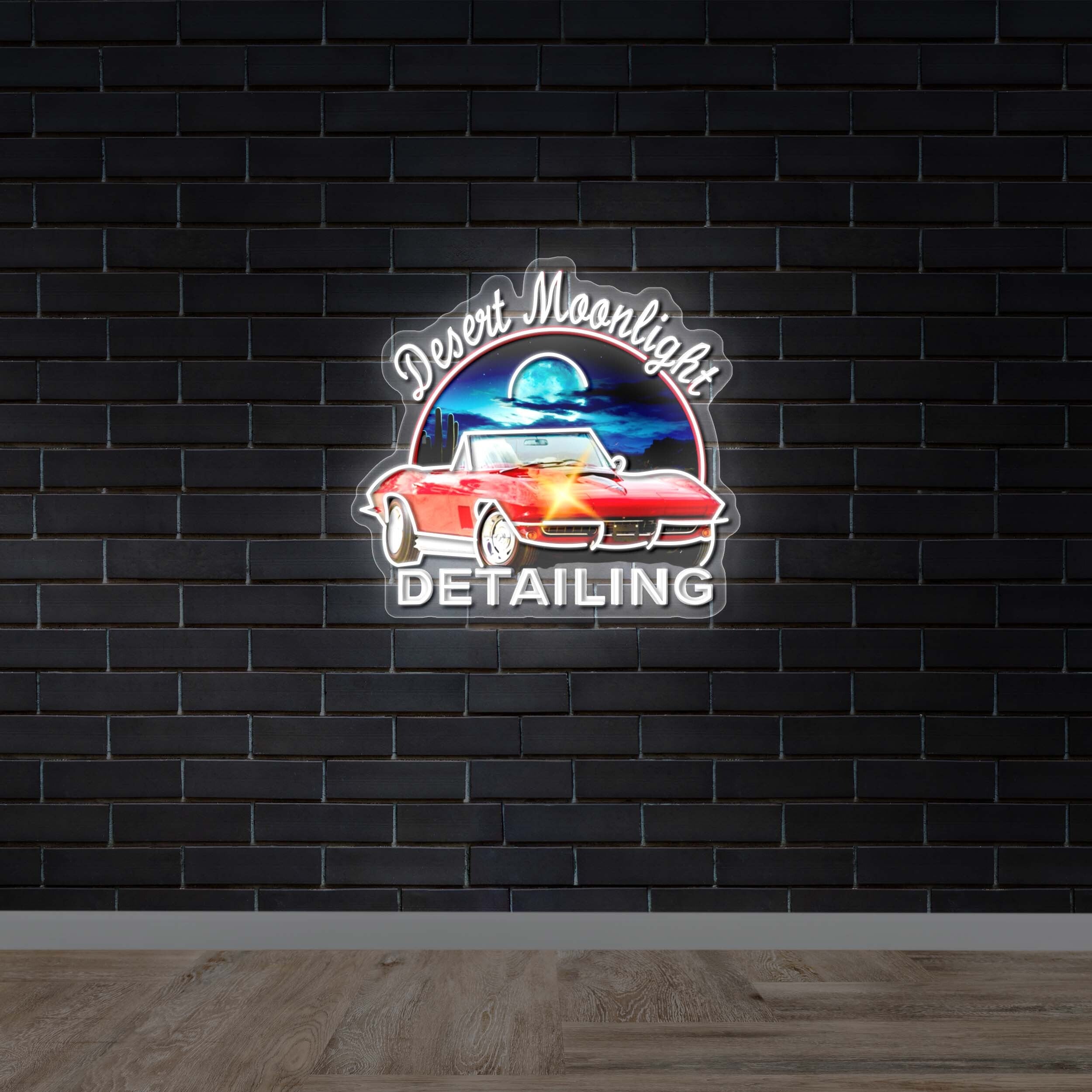 Desert Moonlight Detailing -  Premium Neon Artwork
