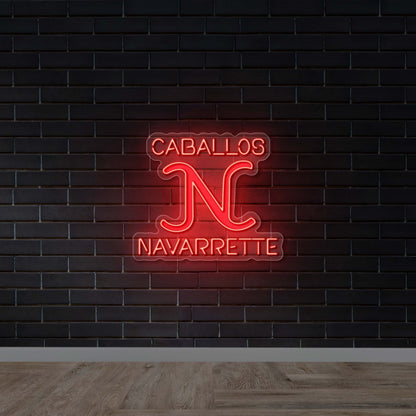 CABALLOS NAVARRETTE - Premium Neon Artwork