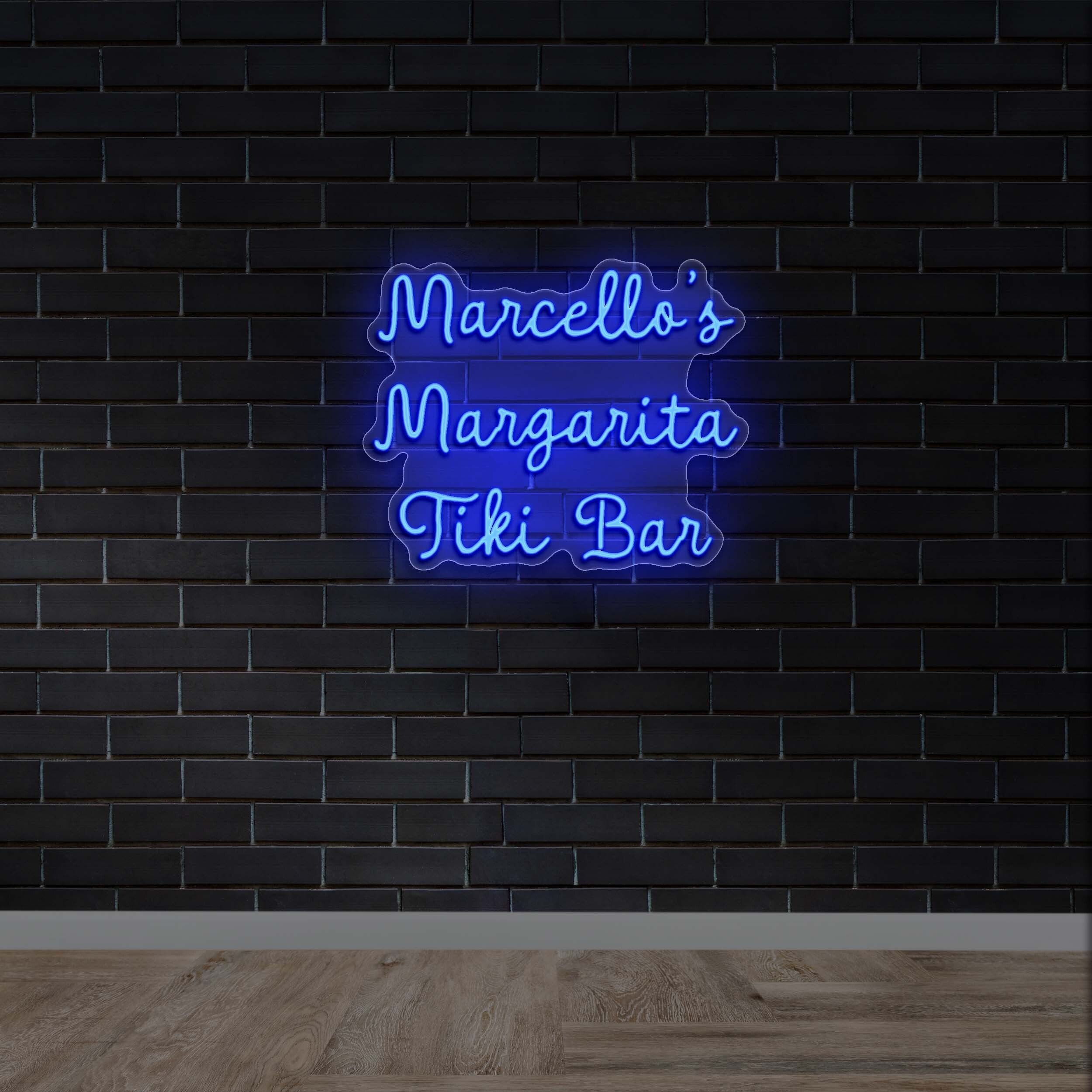Marcello's Margarita Tiki Bar - Premium Neon Artwork