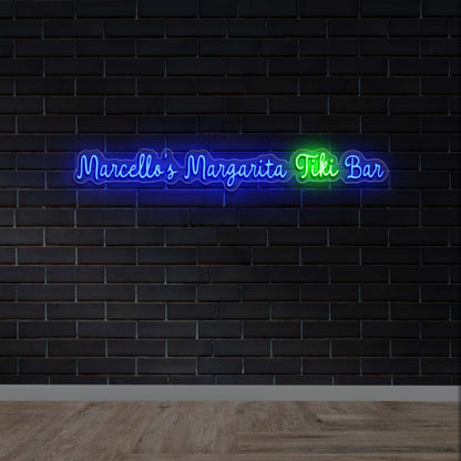 Marcello's Margarita Tiki Bar | 2nd version - Premium Neon Artwork