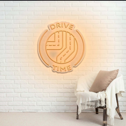 Drive Time - Premium Neon Artwork