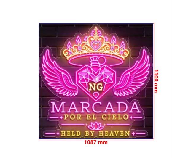 Marcada por el Cielo | 2nd version - Premium Neon Artwork