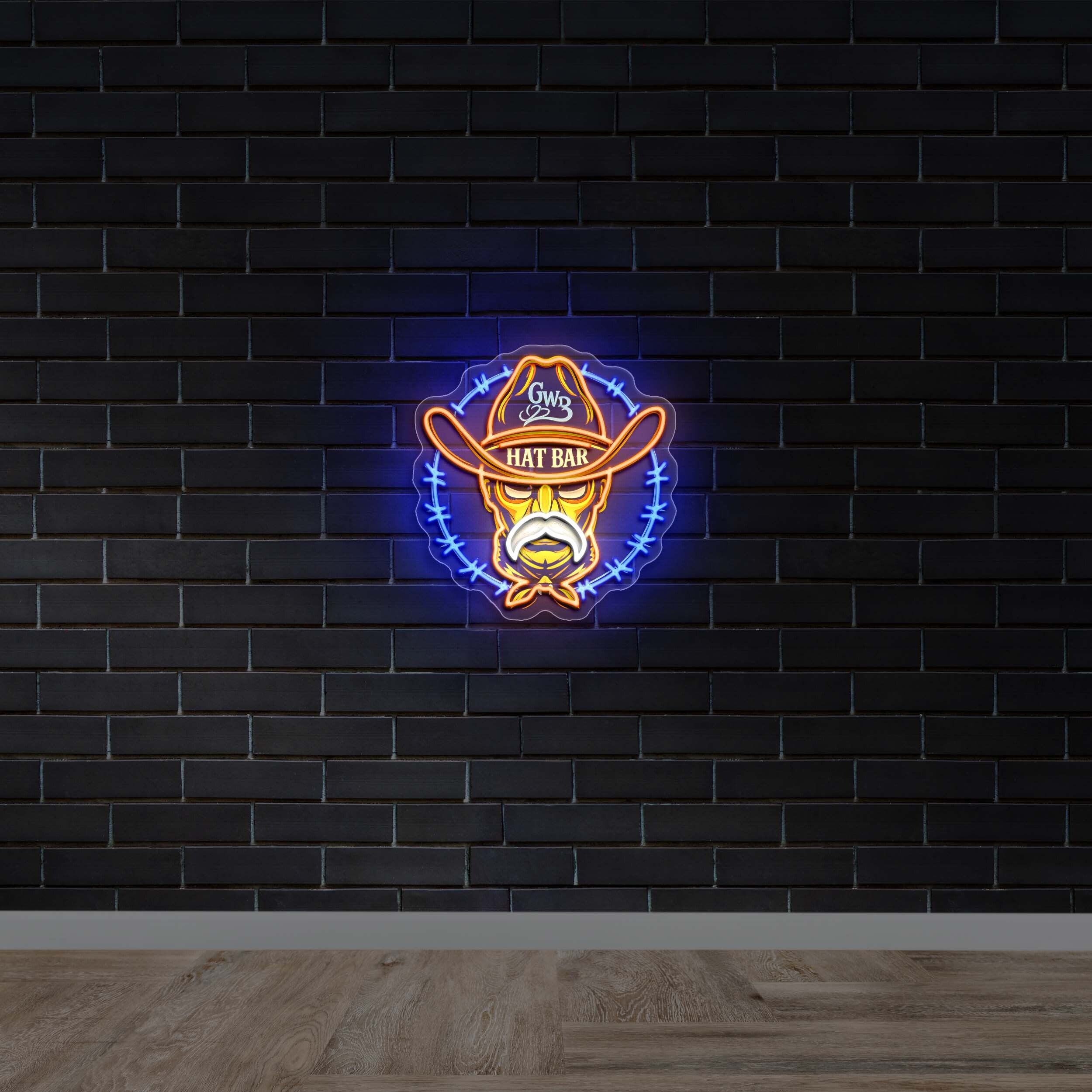 GWB HAT BAR-Premium Neon Artwork