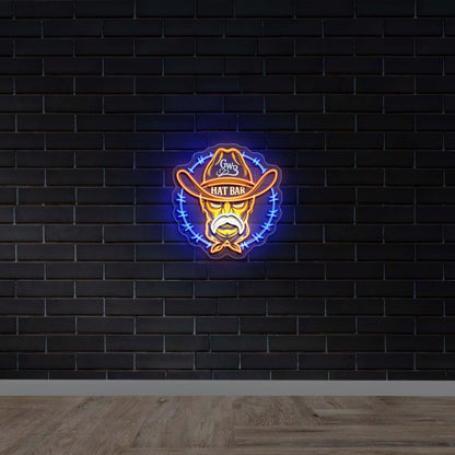 GWB HAT BAR-Premium Neon Artwork