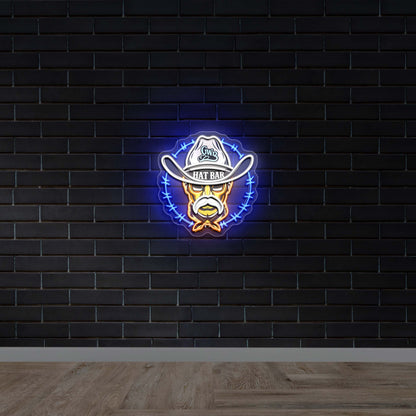 GWB HAT BAR_White-Premium Neon Artwork