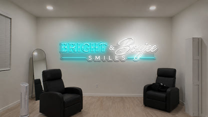Bright & Boujee SMILES - Premium Neon Artwork