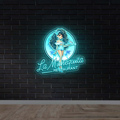 La Muñequita - Premium Neon Artwork