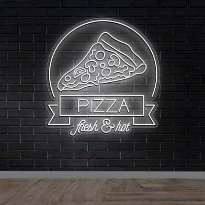 Pizza Fresh & Hot Downtown Paso Robles - Premium Neon Artwork