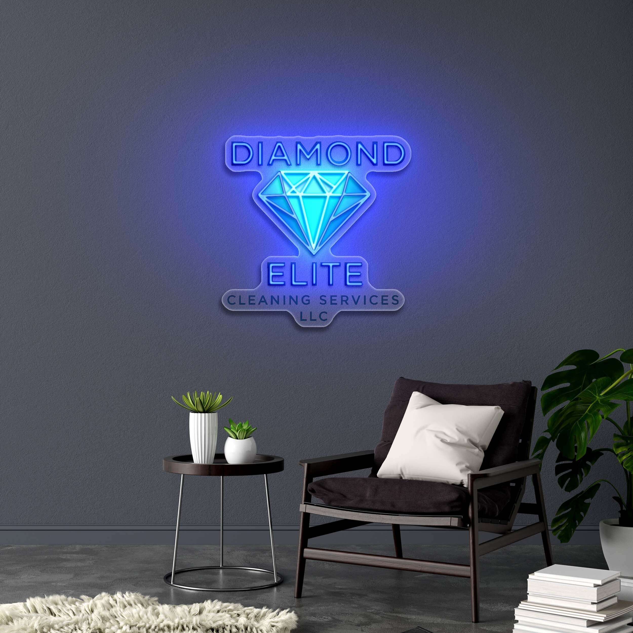 DIAMOND ELITE - Premium Neon Artwork