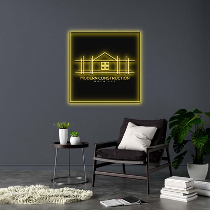 MODERN CONSTRUCTION - Premium Neon Artwork