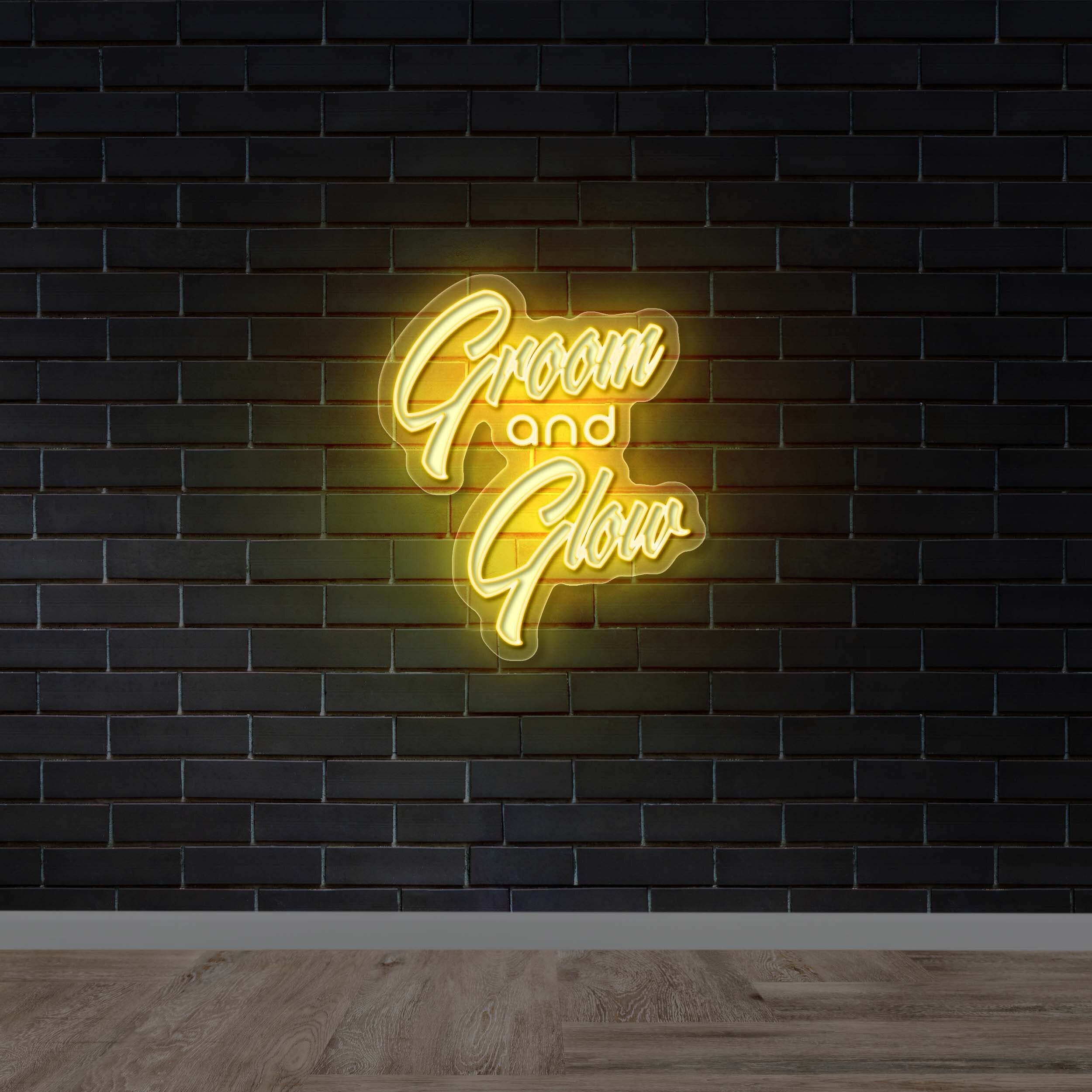 Groom and Glow -  Premium Neon Artwork