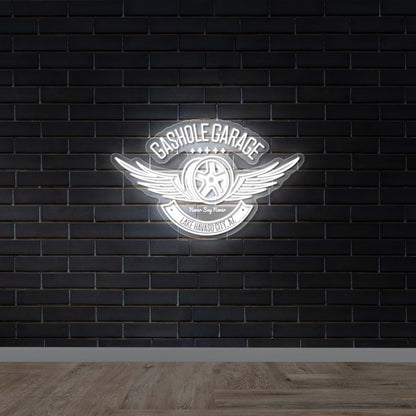 Gashole Garage – Premium Neon Artwork