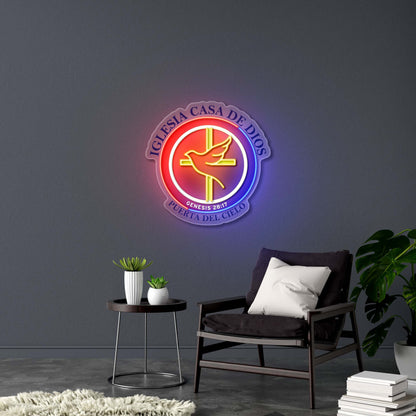 Iglesia Casa de Dios -  Premium Neon Artwork