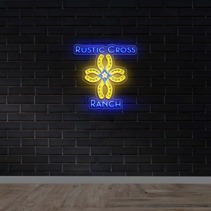 Rustic cross ranch - Premium neon artwork