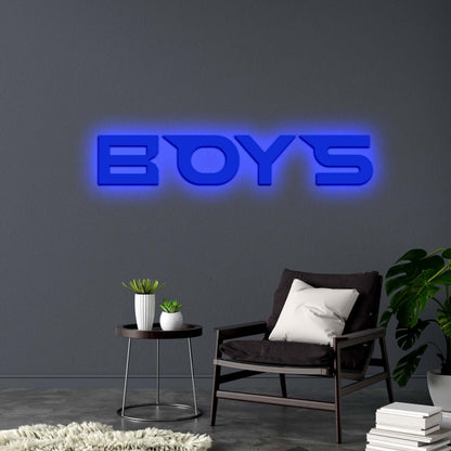 BOYS - Premium Neon Artwork