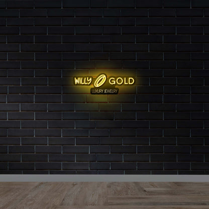 Willy Gold - Premium Neon Artwork