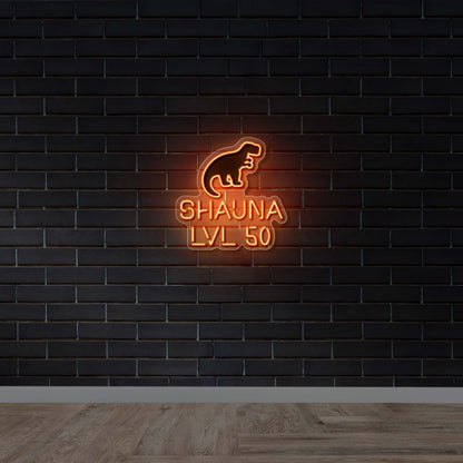 SHAUNA LVL 50 - Premium Neon Artwork