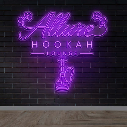 Allure Hookah Lounge - Premium Neon Artwork