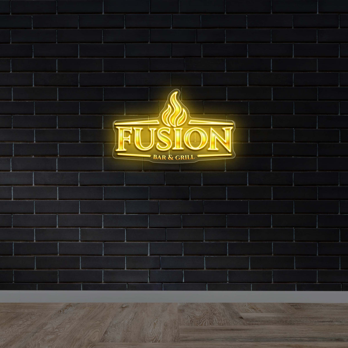 Fusion Bar & Grill - Premium Neon Artwork