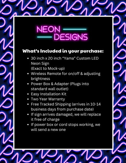 Yama - Premium Neon Artwork