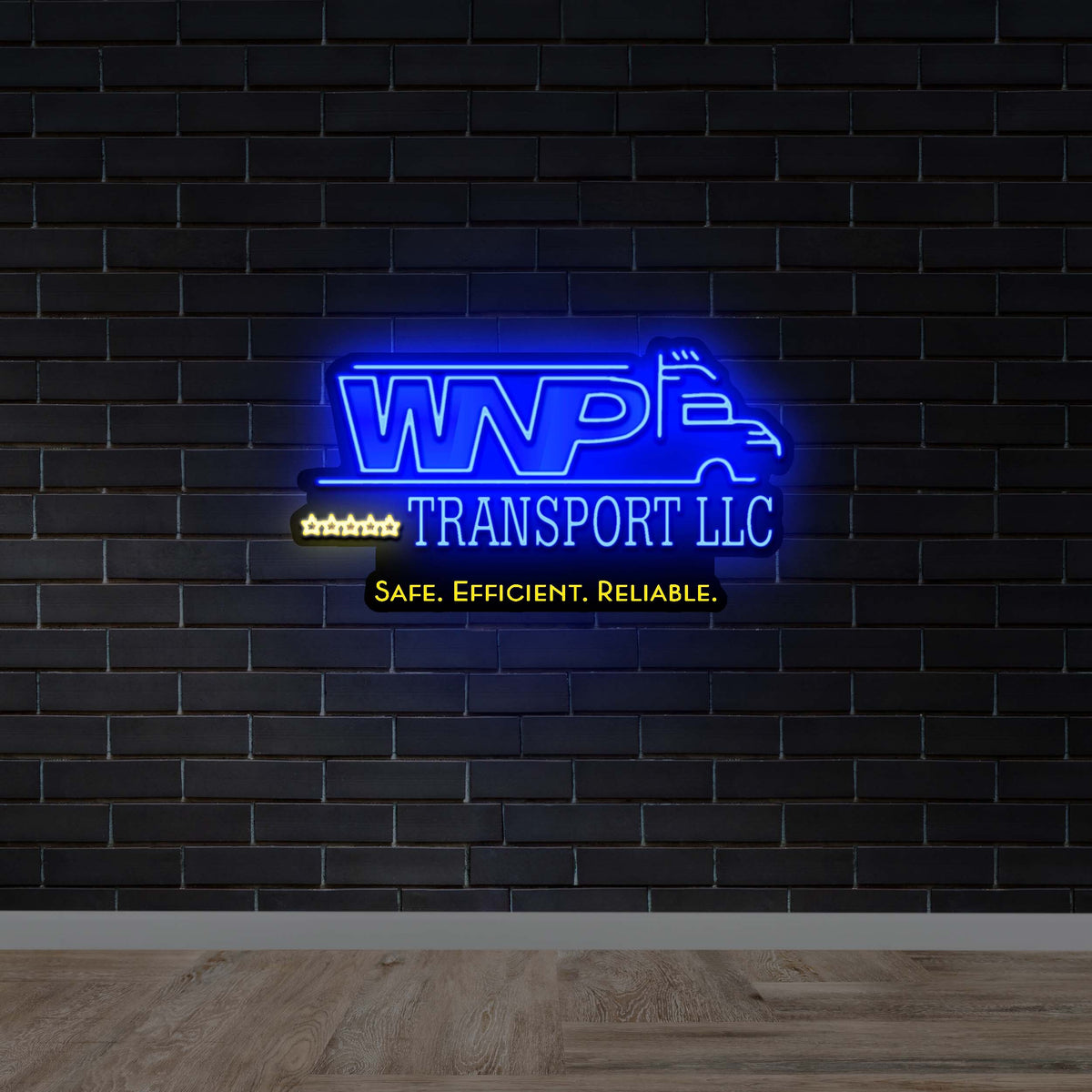 WNP Transport LLC (with slogan) - Premium Neon Artwork