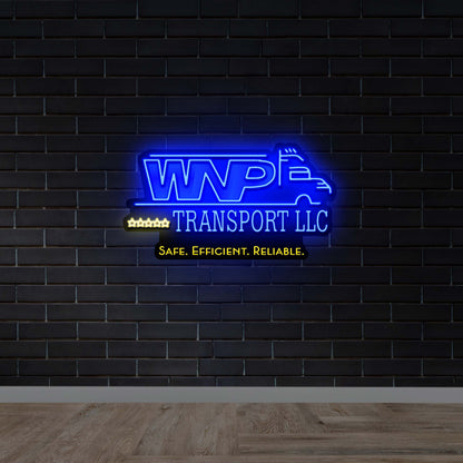 WNP Transport LLC (with slogan) - Premium Neon Artwork