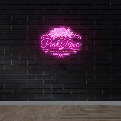 THE PINK ROSE COFFEE & TEA HOUSE - Premium Neon Artwork