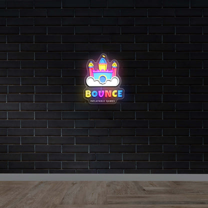 BOUNCE - Premium Neon Artwork