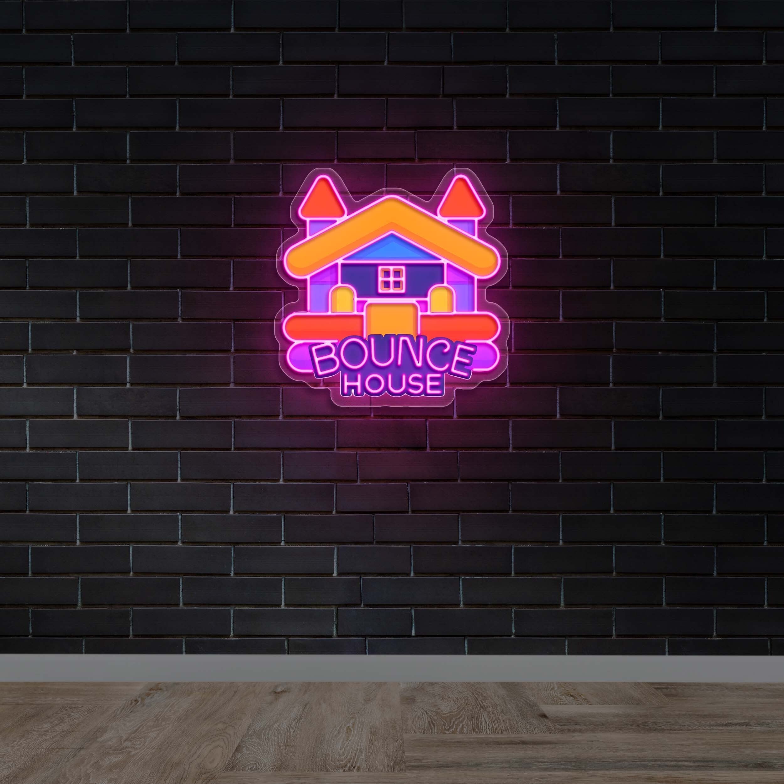 BOUNCE HOUSE - Premium Neon Artwork