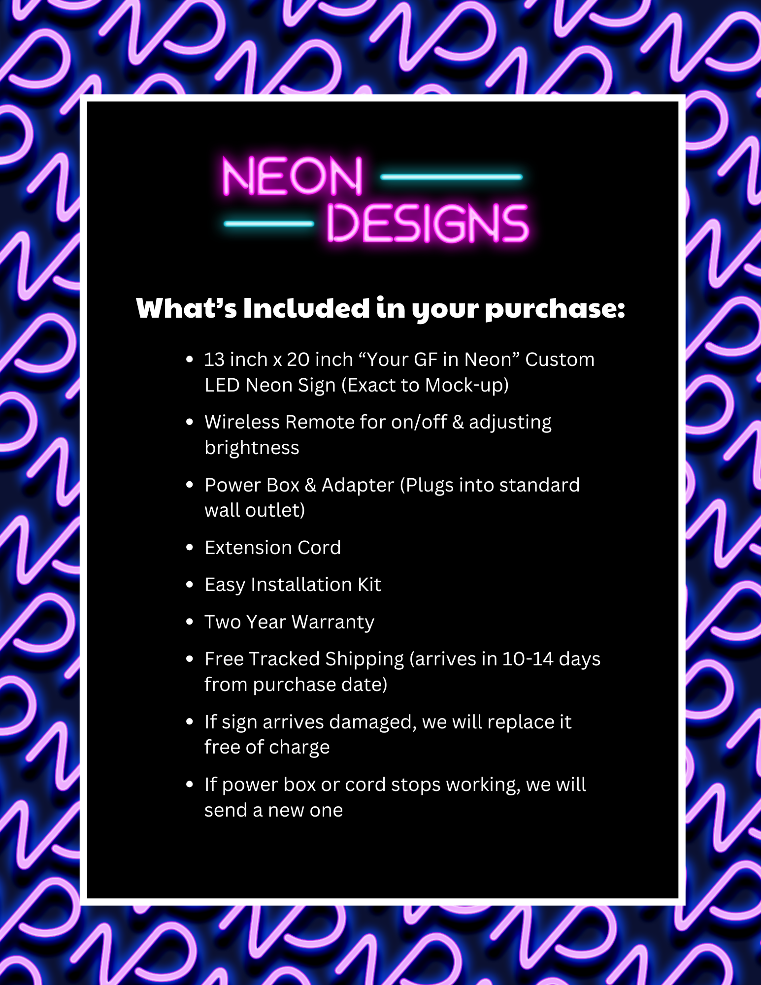 Your GF in Neon - Premium Neon Artwork