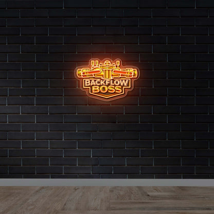 BACKFLOW BOSS - Premium Neon Artwork