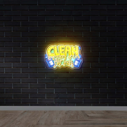 CLEAN - Premium Neon Artwork