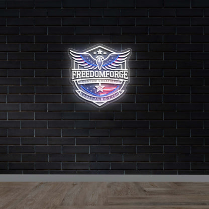 FREEDOM FORGE - Premium Neon Artwork