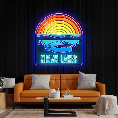 ZIMMY LAKES - Premium Neon Artwork