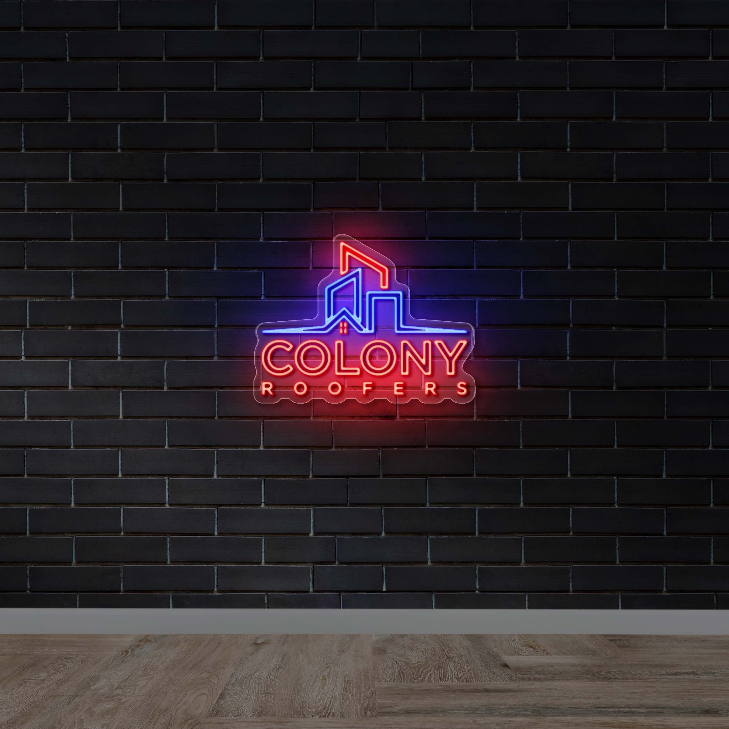 Colony Roofers - Premium Neon Artwork
