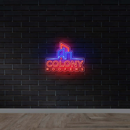 Colony Roofers - Premium Neon Artwork