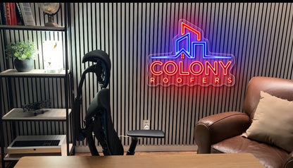 Colony Roofers - Premium Neon Artwork