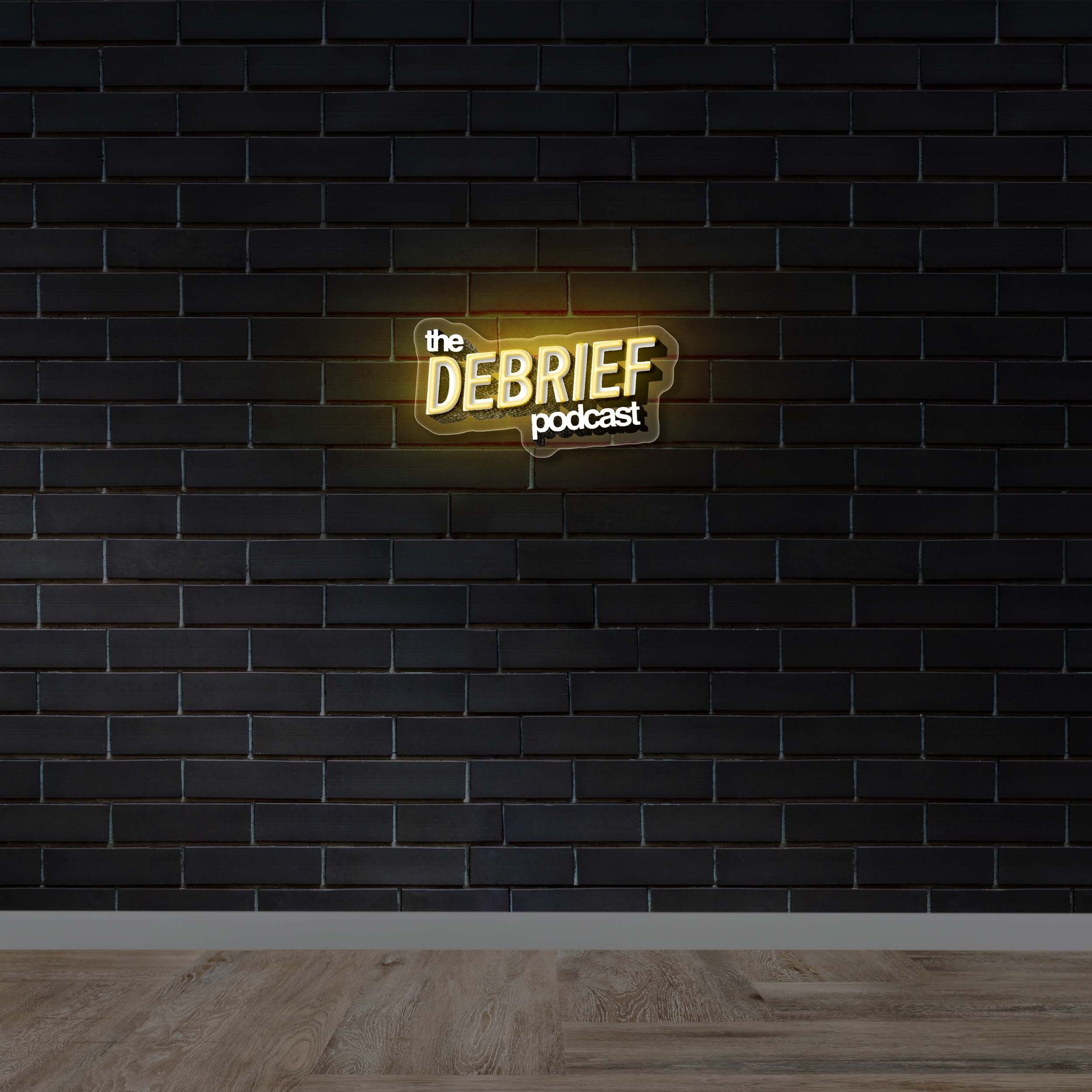 THE DEBRIEF PODCAST - Premium Neon Artwork