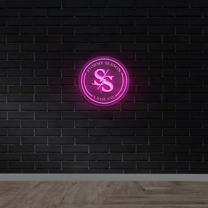 Stormy Season Lash Co. – Premium Neon Artwork