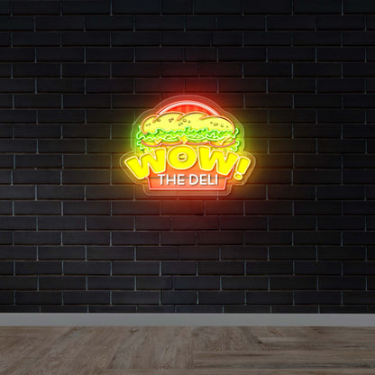 WOW THE DELI -  Premium Neon Artwork