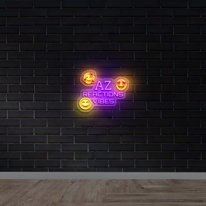 A&Z Reactions Vibes - Premium Neon Artwork