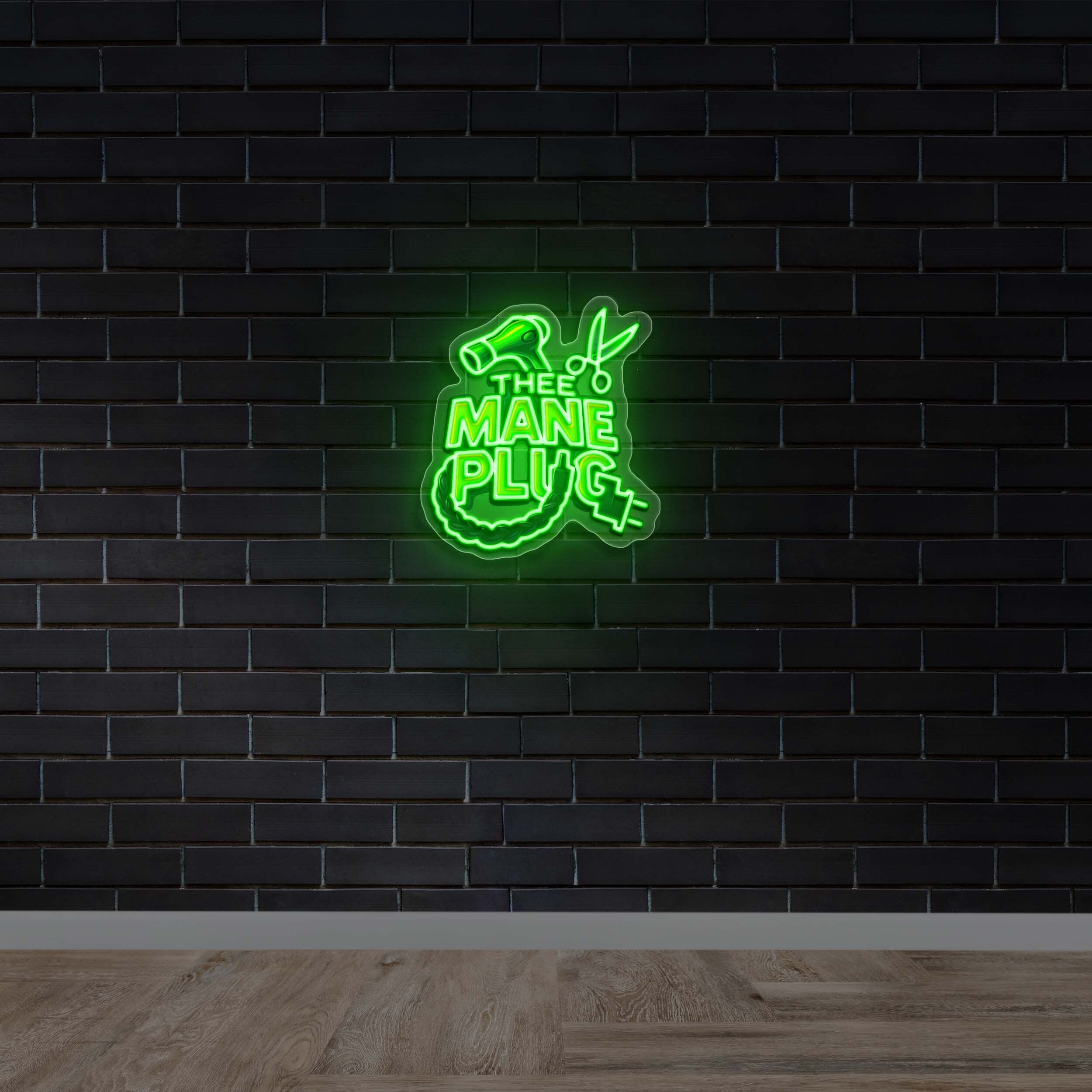 THE MANE PLUG - Premium Neon Artwork