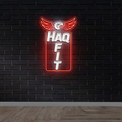 HAQ FIT - Premium Neon Artwork