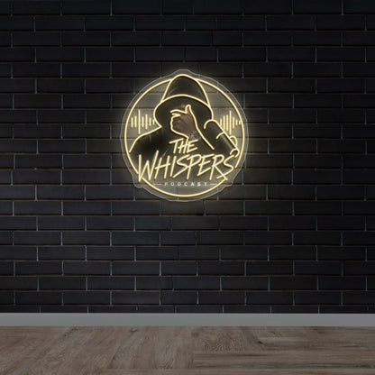 THE WHISPERS PODCAST - Premium Neon Artwork