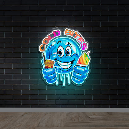 Cold Bites - Premium Neon Artwork