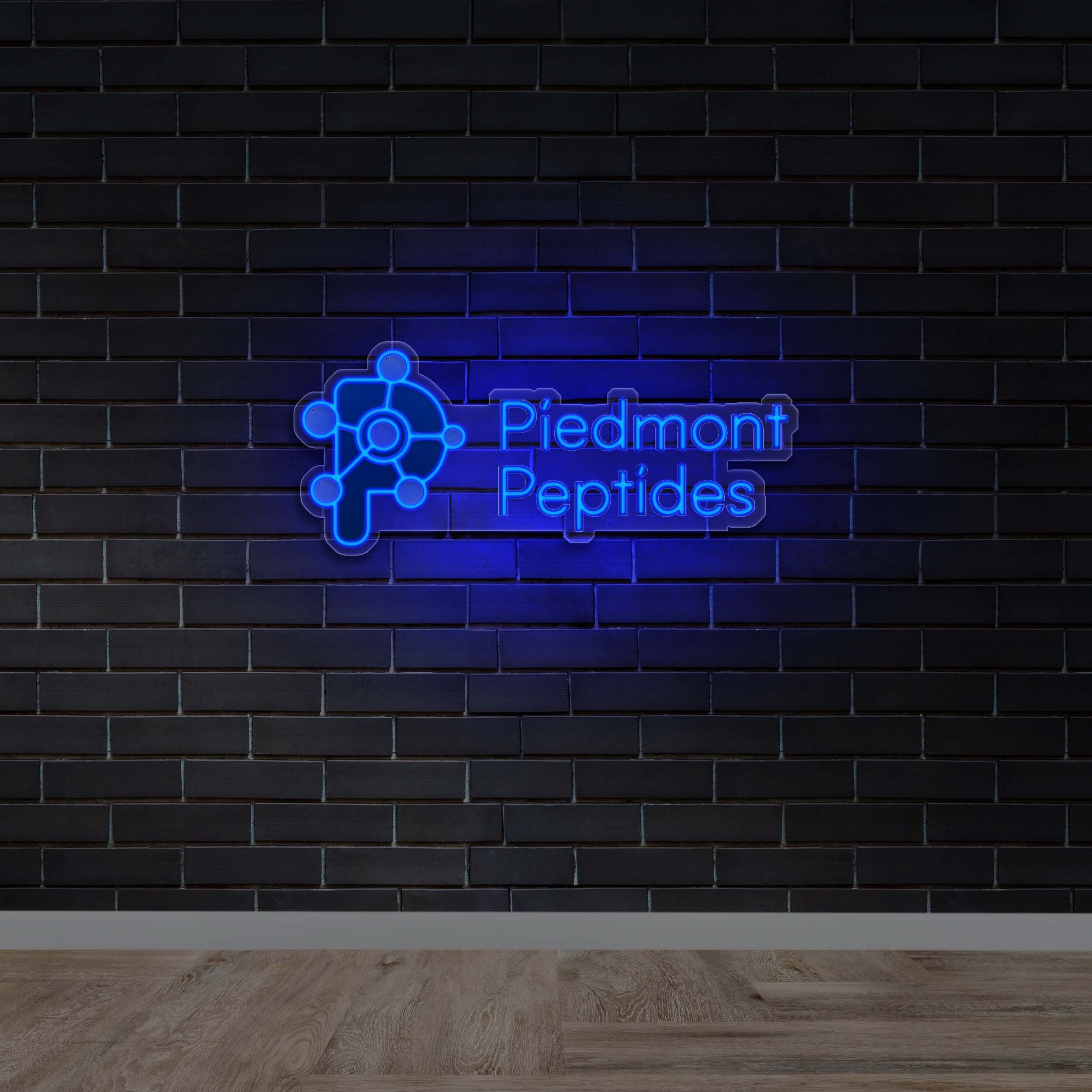 Piedmont Peptides - Premium Neon Artwork