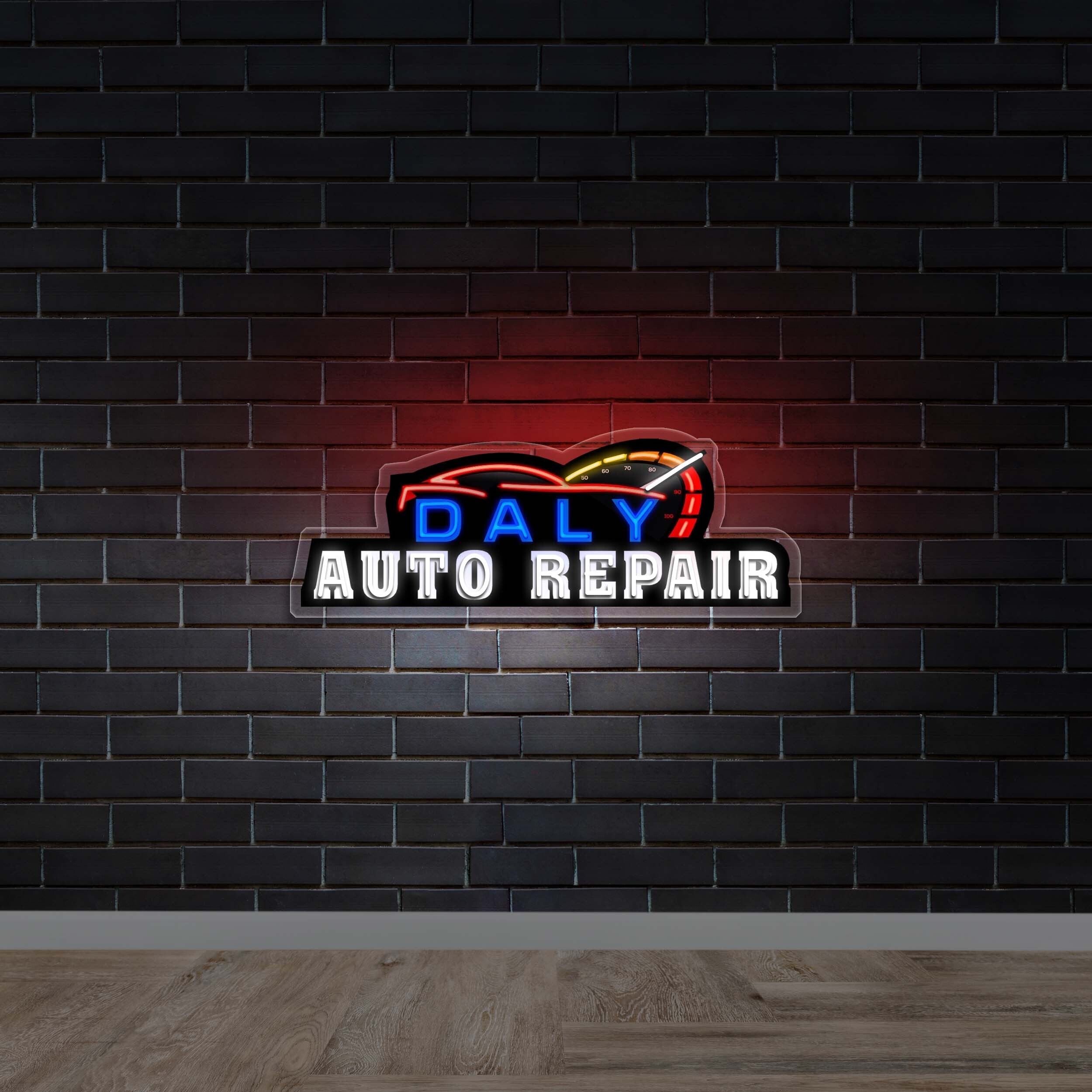 Daly Auto Repair - Premium Neon Artwork
