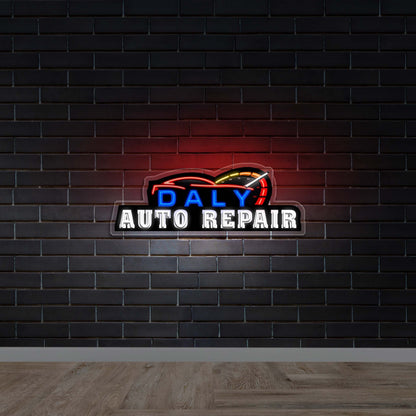 Daly Auto Repair - Premium Neon Artwork